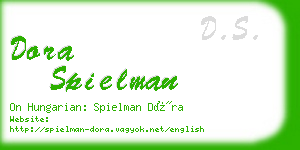 dora spielman business card